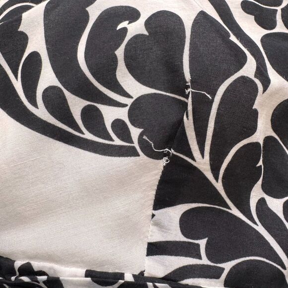 Ann Taylor Black & White Damask Print Spaghetti Strap Dress Size 8 - Picture 13 of 13